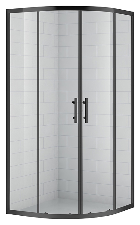 Уголок душевой CEZARES ECO-O-R-2-90-C-NERO 90х90х190 см