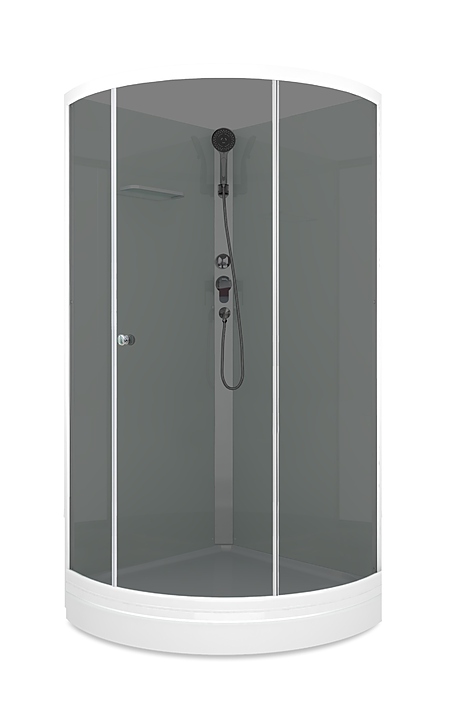 Душевая кабина без крыши Domani-Spa Simple 99 Eco DS01ESm99LWT00 90х90 см