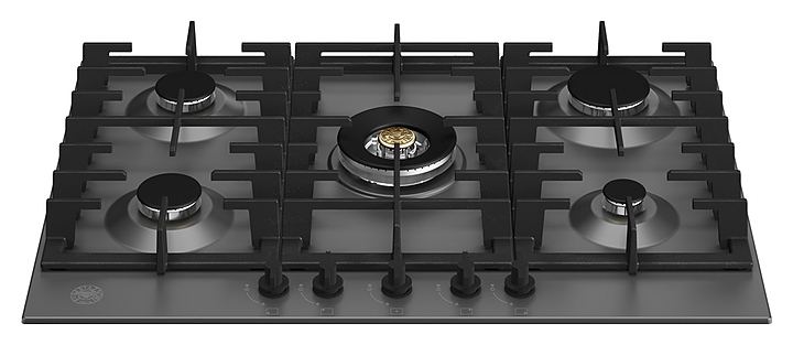 Варочная панель Bertazzoni P755CMODNE газовая, эмаль черная матовая