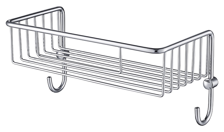 Полка с 2 крючками TIMO Nelson 150081/00 хром
