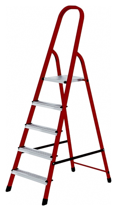 Стремянка Мастер-инструмент 9 ступеней (краш. сталь)