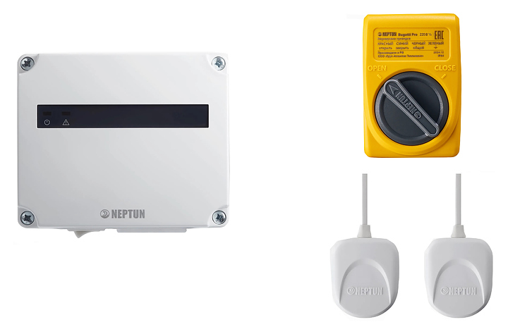 Система защиты от протечек воды Neptun Bugatti Base Light 1/2 дюйма (проводная, 1 кран Bugatti Pro 220)