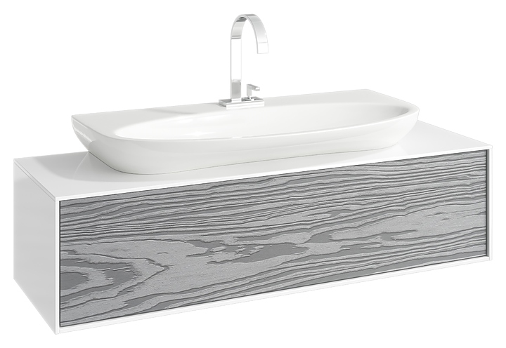 Тумба Aqwella Genesis GEN0112MG 120 см, миллениум серый