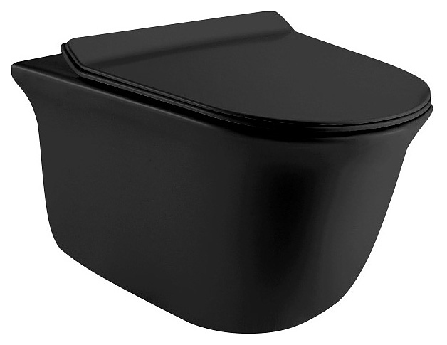 Унитаз подвесной Grossman GR-4412BMS черный матовый