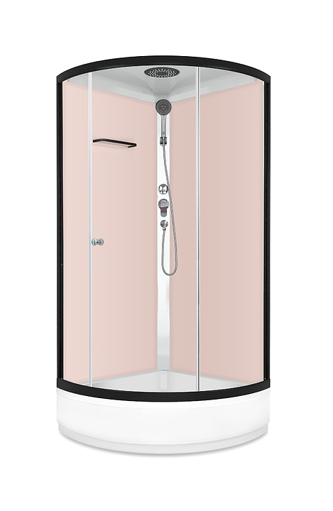 Душевая кабина Domani-Spa Simple 99 mid DS01Sm99MPcCl00 90х90 см