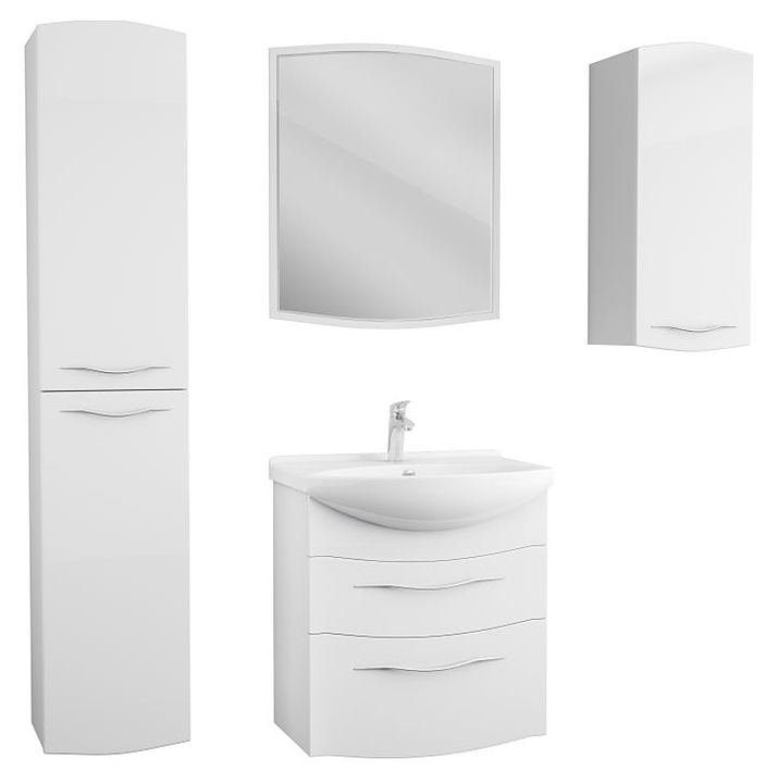 Гарнитур подвесной OWL Vessla Stor 65, 6 предметов, белый лак