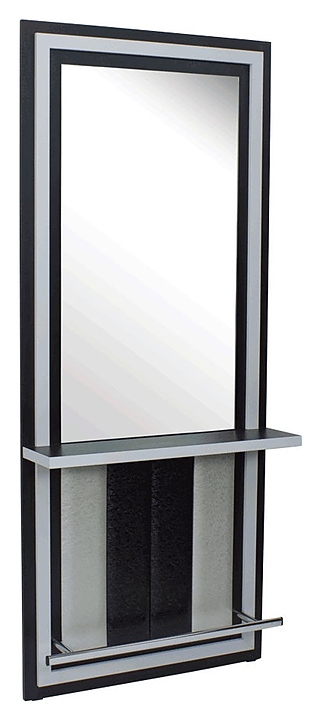 Зеркало парикмахерское МЭДИСОН ДИАМАНТ, комбинация черного и серебра