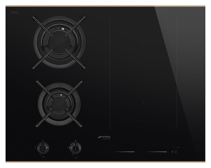 Варочная панель комбинированная SMEG PM6643R черная