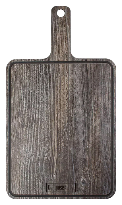 Доска разделочная ComposeEat DRRJ37212057OA4 37х21 см, с ручкой, дуб прованс