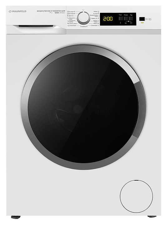 Стиральная машина Maunfeld MFWM127WH100 ST INVERTER SLIM белая