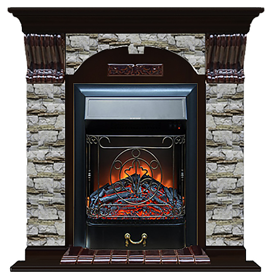 Камин Glenrich Арочный Majestic BL Алтай венге