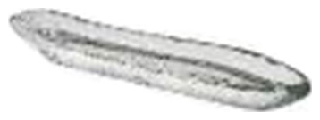 Блюдо сервировочное ArdaCam Io ARD 8503.1 24x4 см h=3 см (стекло)