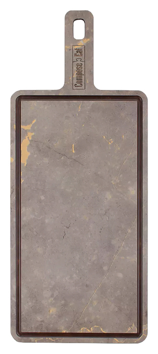 Доска сервировочная ComposeEat DSJ42183118OA6 42х18 см, мрамор итальянский серый