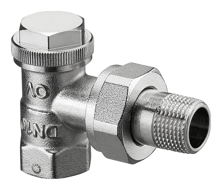 Вентиль запорный угловой Oventrop Combi 3 1090361, ДУ 10, PN 10, Rp 3/8