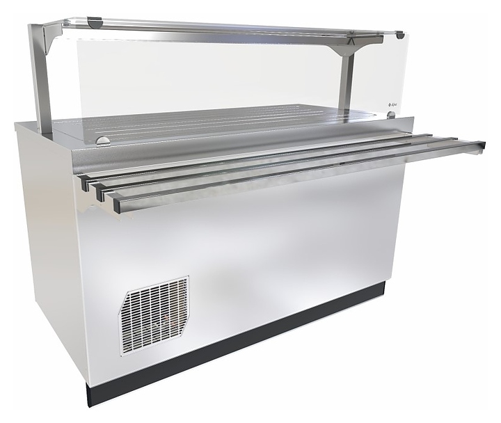 Прилавок-витрина холодильный Abat Сэйла ПВВ(Н)-70Е-05-НШ нерж.