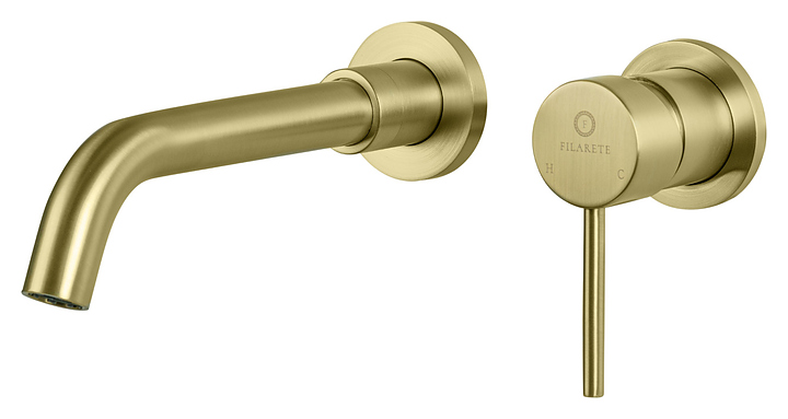 Смеситель для раковины FILARETE Roun FL4020MG, матовое золото