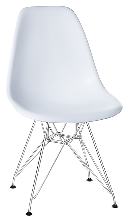 Стул обеденный DOBRIN 638APP-LMZL-N DSR (белый, хром) 4 шт.