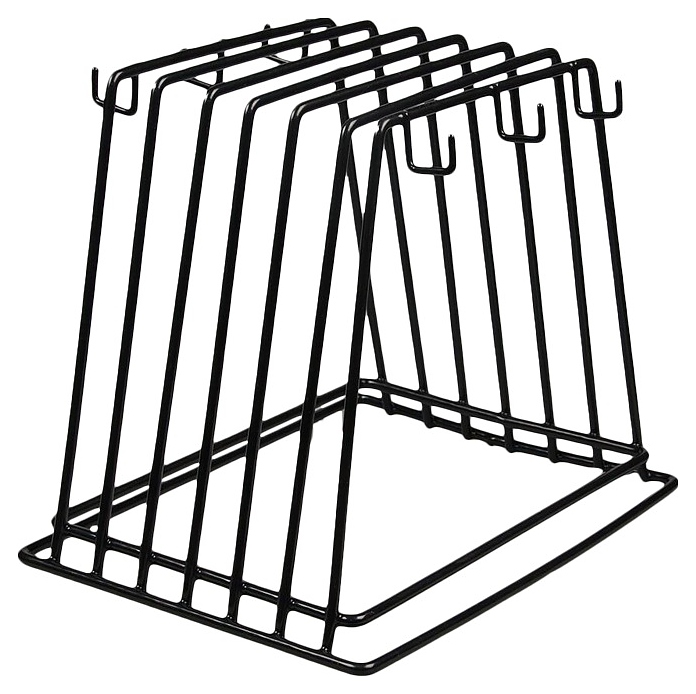 Подставка для разделочных досок P.L. Proff Cuisine LBE-1 30х23х26 см 6 ячеек (металл) черная