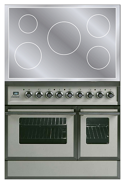 Индукционная плита с духовым шкафом ILVE QDCI-90W-MP