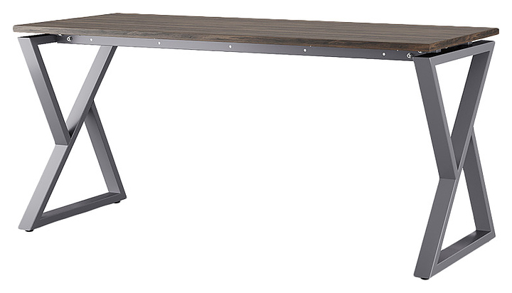 Стол офисный КОБОР W-140/60 graphite/charlston