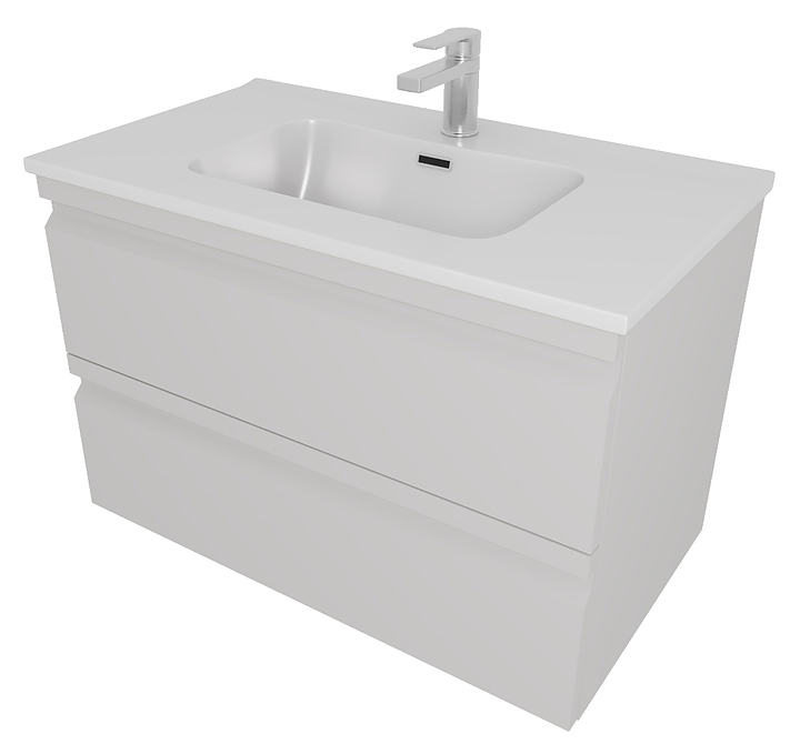 Тумба под раковину Aquatek Вега AQ77080-LG 80 см, серый туман