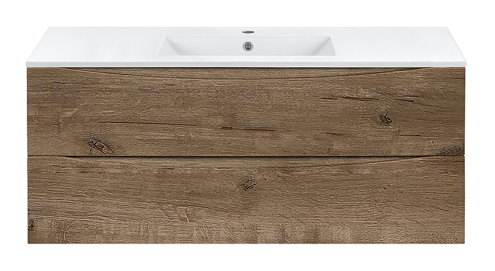 Тумба под раковину Vincea Mia 1200 V.Oak 120,9х46 см, с 2 ящиками, подвесная, дуб винтаж