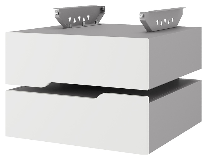 Тумба подвесная КОБОР T-2 aluminum/premium