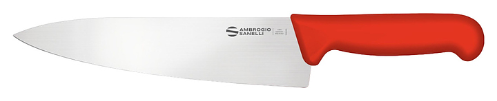 Нож кухонный Sanelli Ambrogio SC49024R 240 мм, красный
