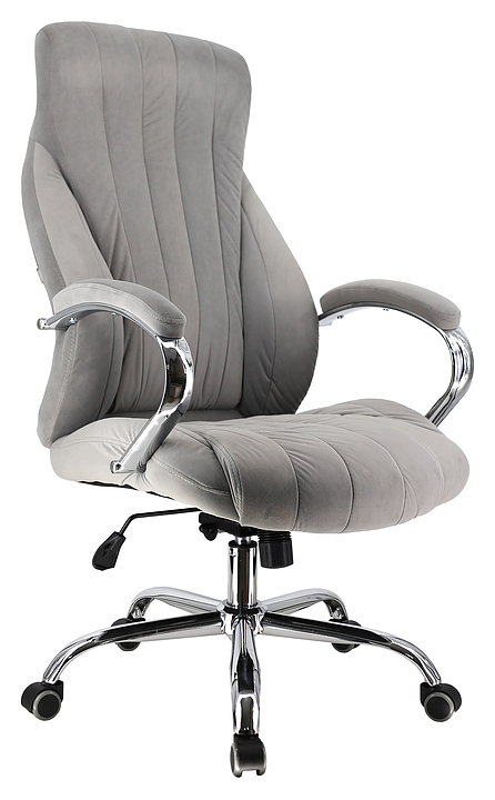 Кресло руководителя Everprof Coral (ткань) серое