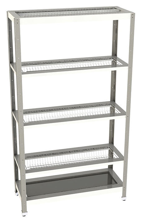 Стеллаж для тарелок и стаканов Restoinox СТПТС-10/4-ЭН