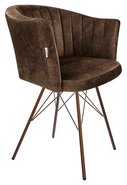 Стул барный Sheffilton SHT-ST42-1/S37 кофейный трюфель / медный металлик