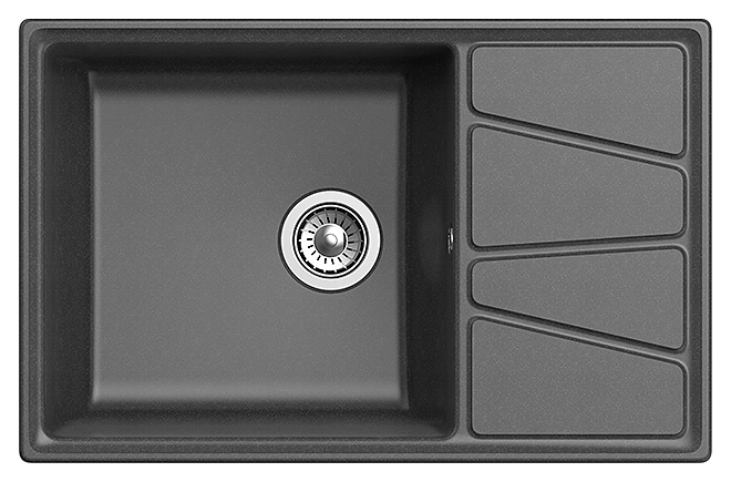Кухонная мойка GranFest Vertex GF-V-780L графит