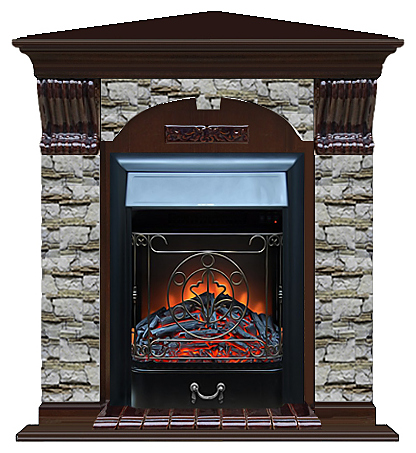 Камин Glenrich Арочный Majestic BL Алтай дуб 46 угловой