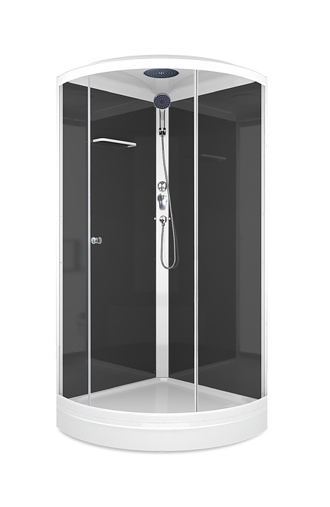 Душевая кабина Domani-Spa Simple 99 DS01Sm99LBCl00 90х90 см