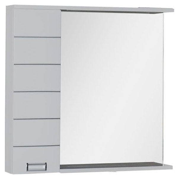 Зеркало Aquanet Доминика 90 R LED белое, правостороннее