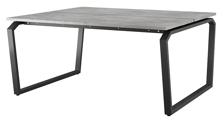 Стол офисный КОБОР TB/2-80/160 black/chicago