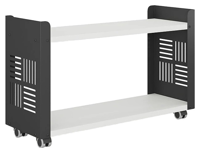 Стеллаж мобильный КОБОР SМ2-90/30 black/premium