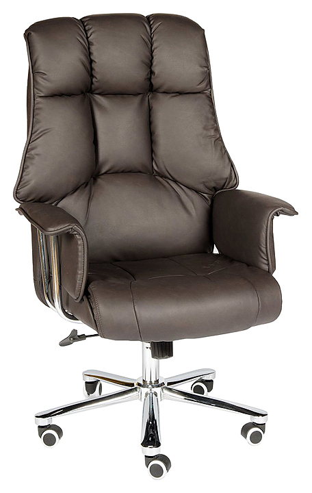 Кресло NORDEN Президент темно-коричневая экокожа