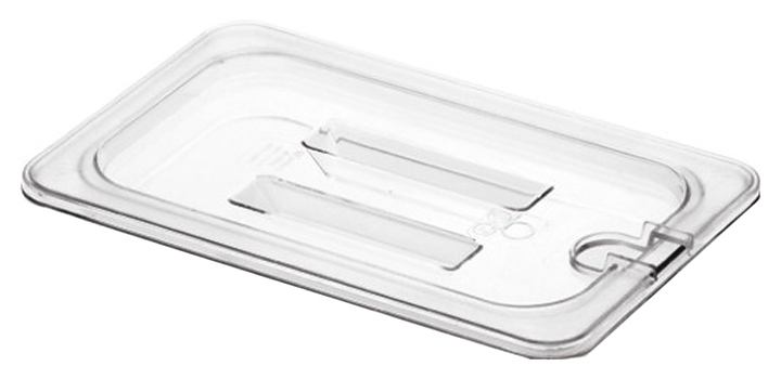Крышка для гастроемкости MACO 8603-N GN 1/4 (265х162) с отверстием для ложки, поликарбонат