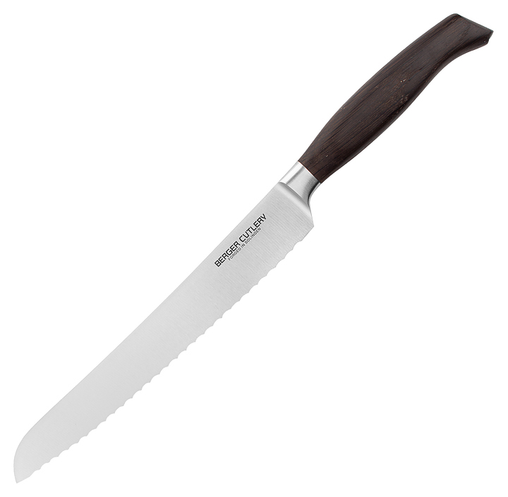 Нож для хлеба BERGER CUTLERY Ergo Line Smoked Oak BC110222 220 мм