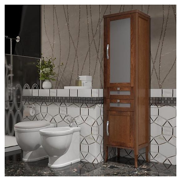 Шкаф-пенал OPADIRIS Мираж 00-00000054, правый, светлый орех