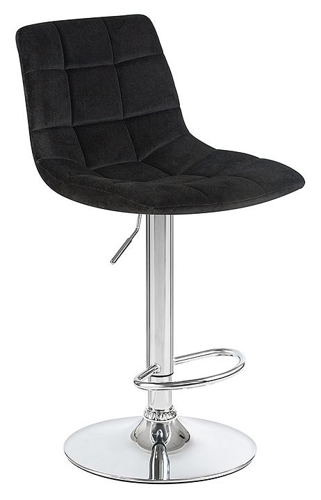 Стул барный DOBRIN 5017-LM-N TAILOR (черный велюр, хром) 2 шт.