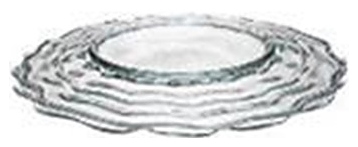 Тарелка ArdaCam Osho ARD 2457.1 d=27 см h=2 см (стекло)