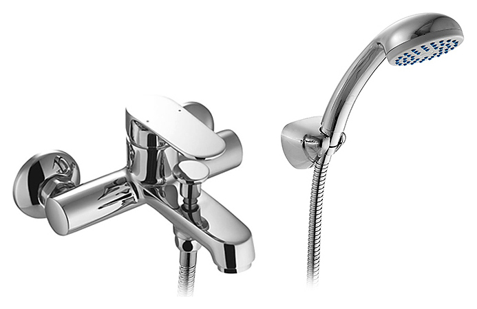 Смеситель для ванны и душа настенный Milardo Dover DOVSB00M02