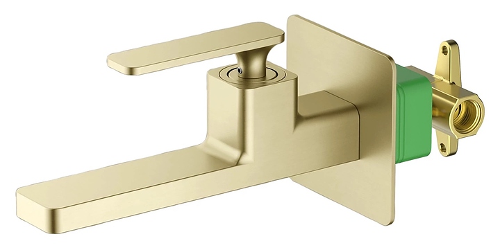 Смеситель для раковины TIMO Torne 4372/17SM встраиваемый, золотой