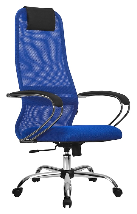 Кресло Метта Комплект SU-B-8/подл.131/осн.003, синее