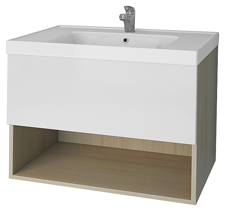 Тумба Dreja Perfecto 70 99.0802 67 см, дуб галиано/белый