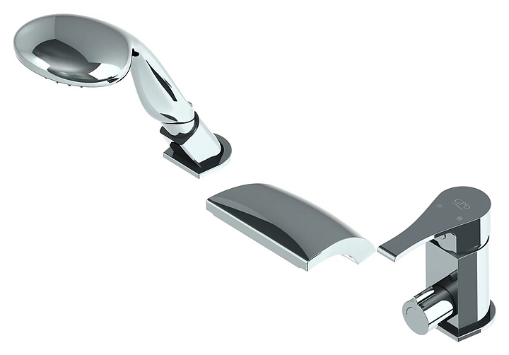 Смеситель для ванны с душем GPD Atros MAK67 на 3 отверстия