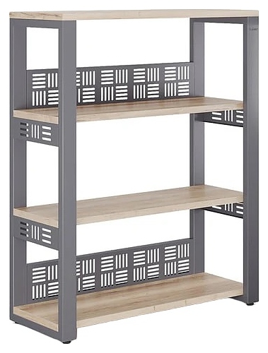 Стеллаж открытый КОБОР ST3-140/36 graphite/natural