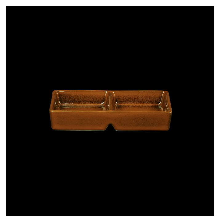 Соусник двойной Corone Cocorita XSY2157 120 мм, мелкий, оранжевый